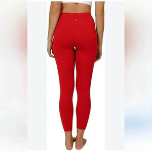 90 Degree red durable full coverage leggings.